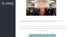 Desktop Screenshot of dashmeshdarbar.org